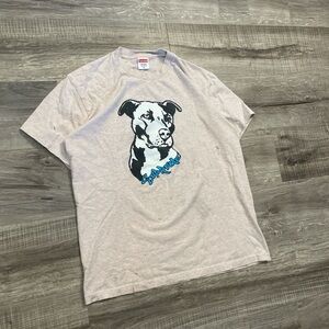 Supreme pink  Dog Graphic T-Shirt